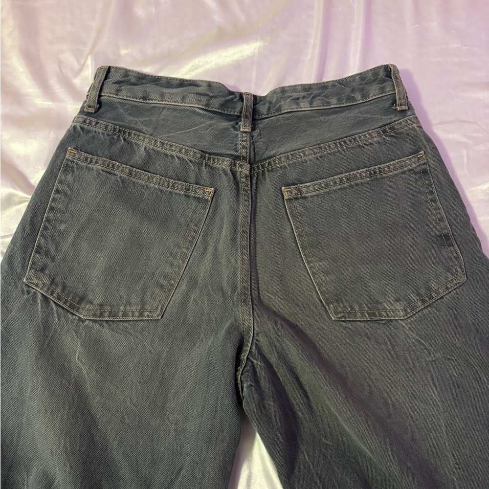 Zara Women’s Charcoal Barrel Jeans - Picture 4 of 4